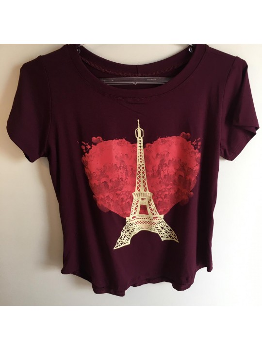 T-shirt vinho  