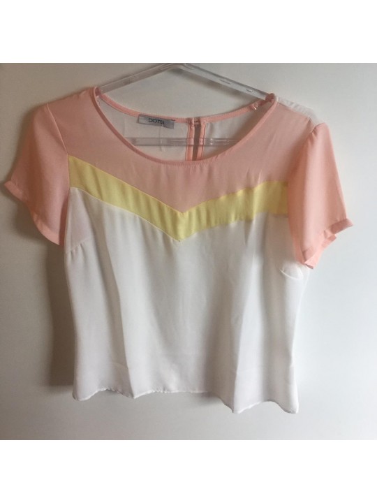 Camiseta feminina três cores 