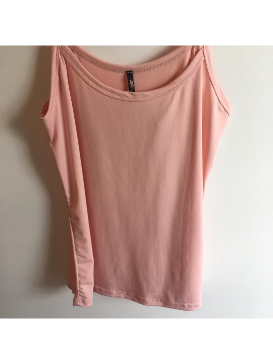 Blusa de alça lisa rose  