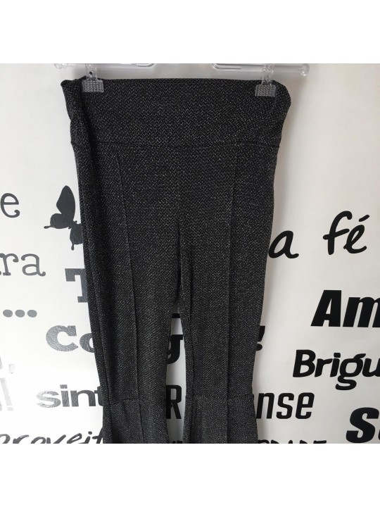 Calça Flare Lurex  