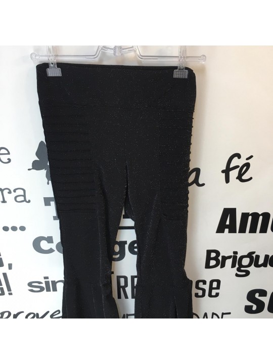 Calça Flare Lurex  