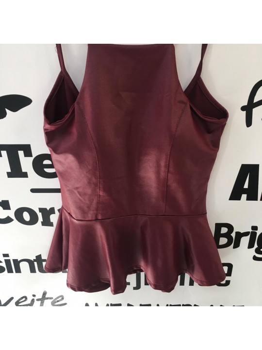 Blusa Peplum  Detalhe em Zíper