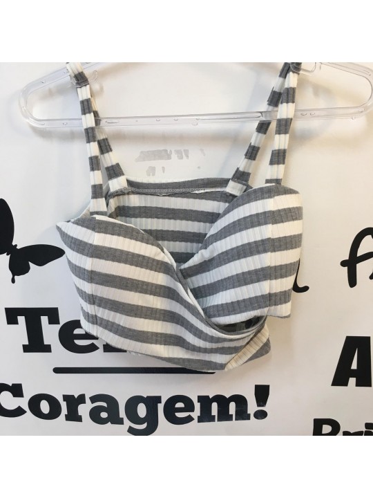 Cropped Alcinha (Listrado)  