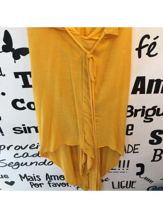 Vestido Midi Com Pontas  