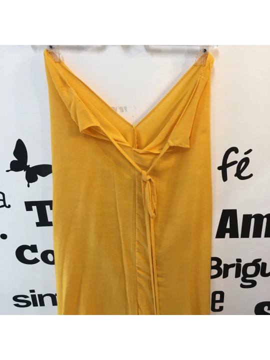 Vestido Midi Com Pontas  