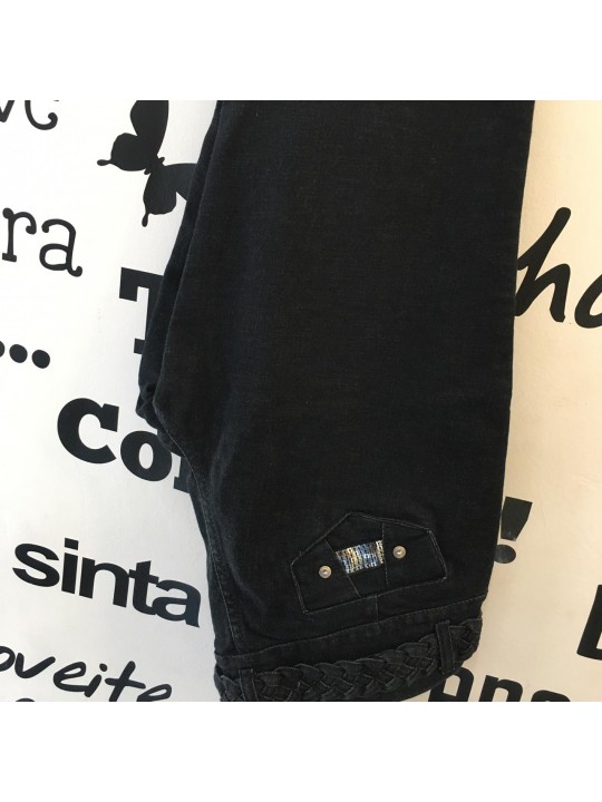 Calça Jeans Basica  Contém Cinto em Tranças 