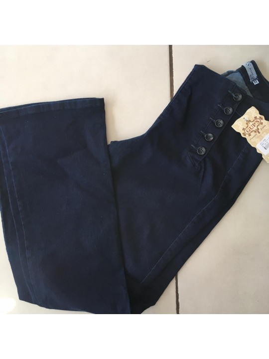 Calça Flare Jeans Basica   Contém Botões  