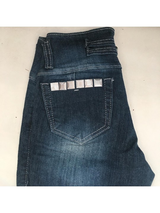 Bermuda  Jeans Escura   