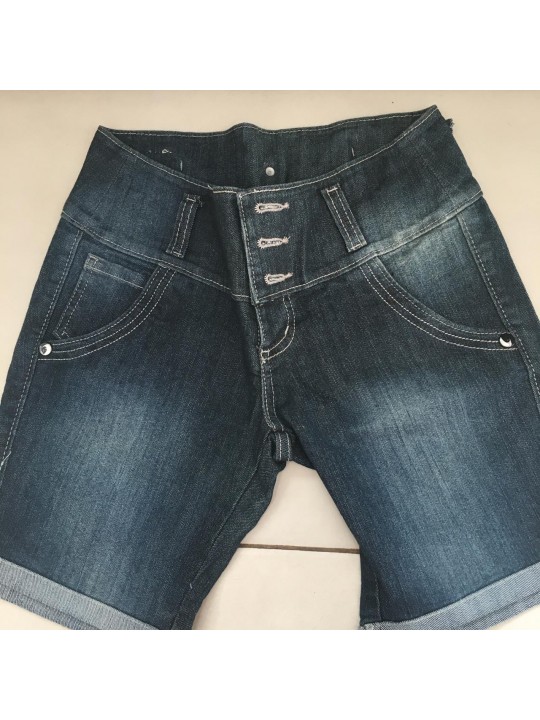 Bermuda  Jeans Escura   