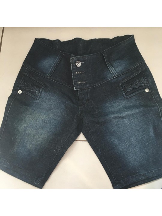 Bermuda  Jeans Escura   