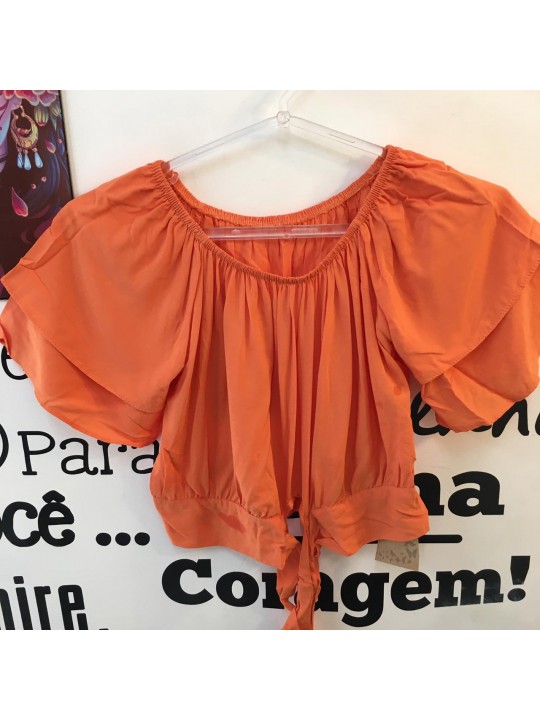 Cropped laranja  Tamanho M