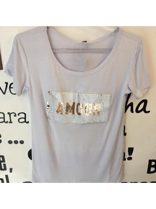 T-SHIRT BRANCA  TAMANHO M