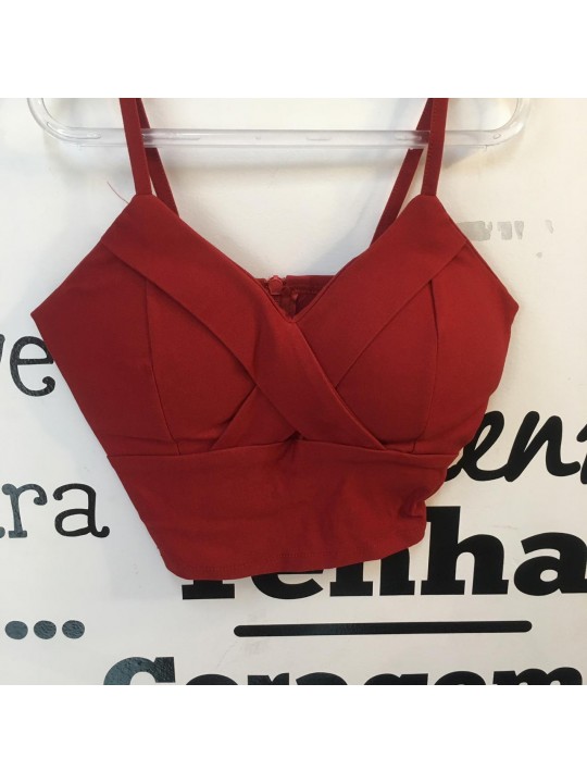 CROPPED VERMELHO  TAMANHO M